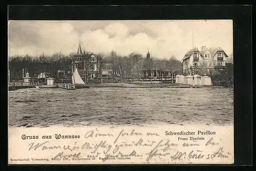 AK Berlin-Wannsee, Gasthaus Schwedischer Pavillon