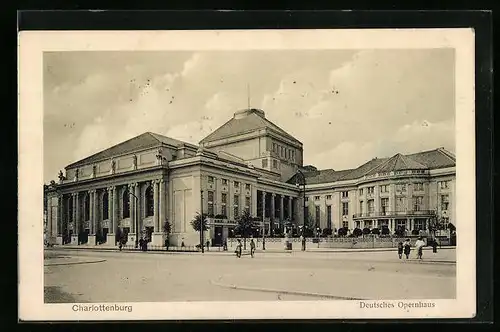 AK Berlin-Charlottenburg, Partie am Deutschen Opernhaus