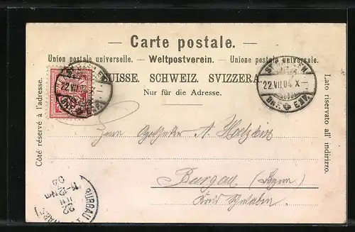 AK Schwende, Gasthaus Wasserau, Besitzer: J. Streule