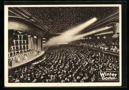AK Berlin, Varieté Wintergarten, Bühnenraum