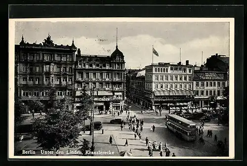 AK Berlin, Unter den Linden, Kranzlerecke