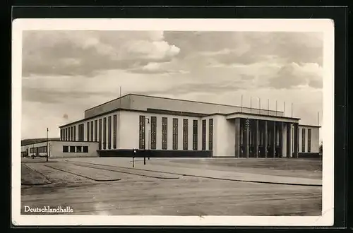 AK Berlin, Deutschlandhalle - Gebäudeansicht