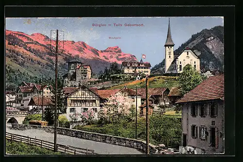 AK Bürglen, Panorama mit Windgälle