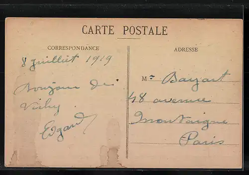 AK Vichy, Interieur des Postes et Telegraphes