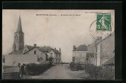 AK Montvicq, Avenue de la Gare