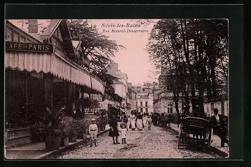 AK Néris-les-Bains, Rue Boisrot-Desserviers