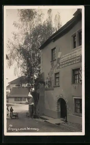 AK Werdenberg, Eingang zum Städtli