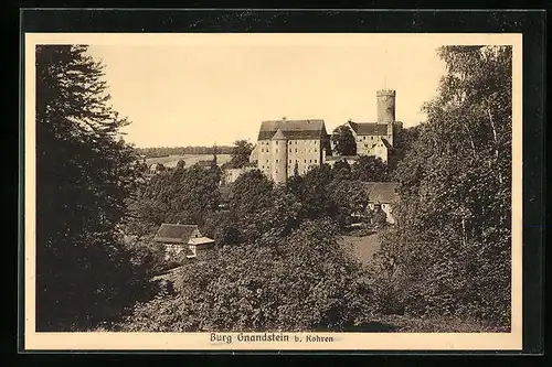 AK Kohren, Blick auf die Burg Gnandstein