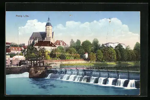 AK Penig i. Sa., Wehr und Kirche