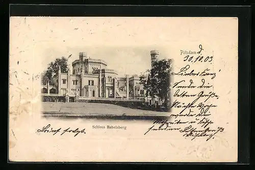 Präge-AK Potsdam, Schloss Babelsberg