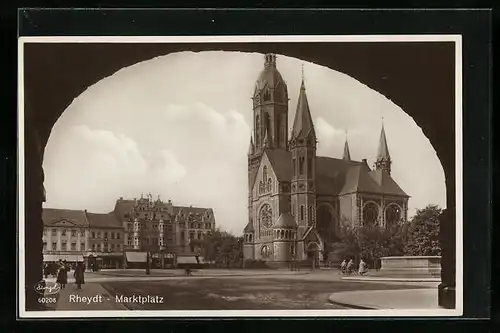 AK Rheydt, Markt mit Dom