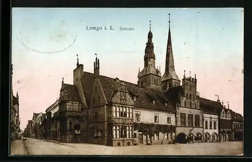 AK Lemgo i. L., am Rathaus