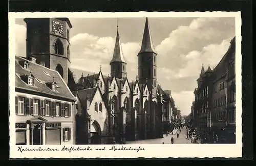 AK Kaiserslautern, Stiftskirche und Marktstrasse
