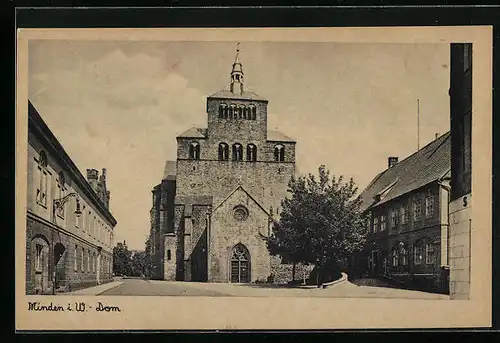 AK Minden i. W., Dom, Vorderansicht