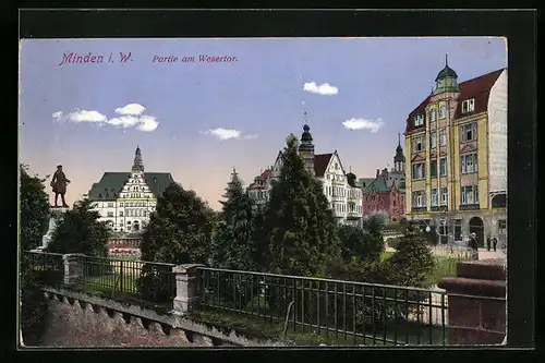 AK Minden i. W., Partie am Wesertor