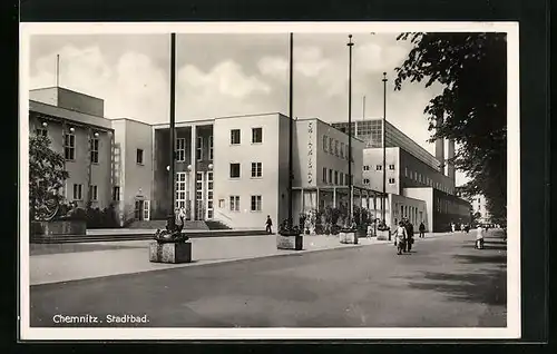 AK Chemnitz, am Stadtbad