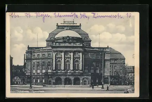 AK Chemnitz, Partie am Opernhaus