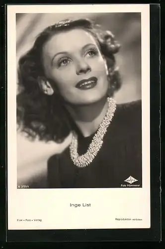 AK Schauspielerin Inge List