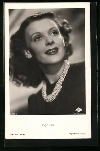 AK Schauspielerin Inge List