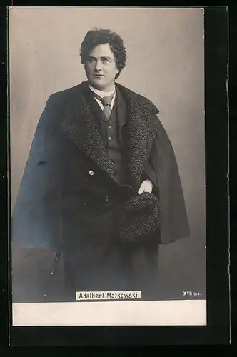 AK Schauspieler Adalbert Matkowsky im Anzug