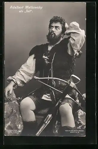 AK Schauspieler Adalbert Matkowsky als Tell