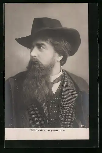 AK Schauspieler Adalbert Matkowsky in das grosse Licht