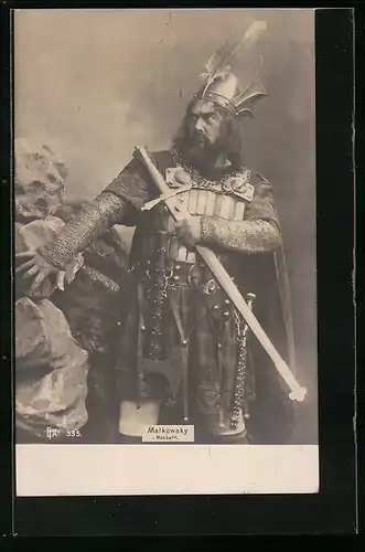 AK Schauspieler Adalbert Matkowsky in Macbeth