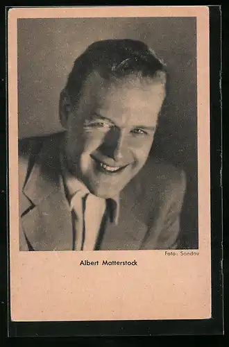 AK Schauspieler Albert Matterstock