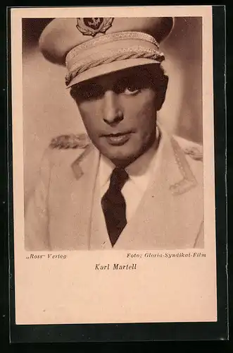 AK Schauspieler Karl Martell in Marineuniform