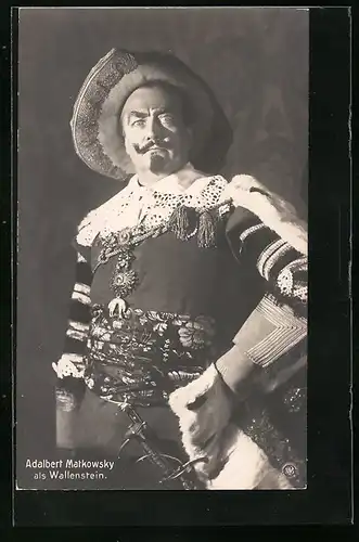 AK SchauspielerAdalbert Matkowsky als Wallenstein