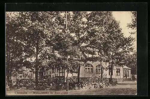 AK Chemnitz, Gasthaus Waldschänke im Zeisigwald