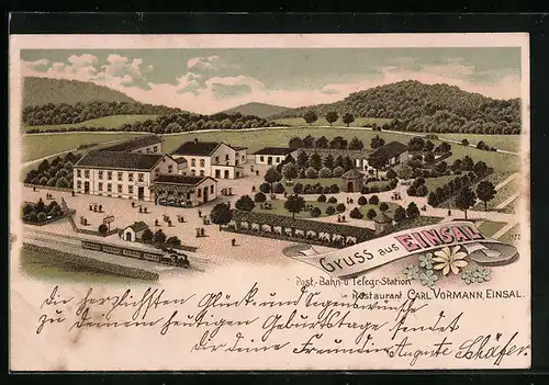 Lithographie Einsal, Restaurant Carl Vormann