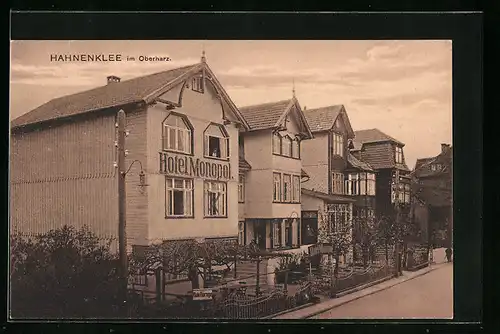 AK Hahnenklee im Oberharz, Am Hotel Monopol