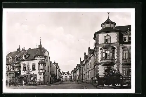 AK Ansbach, Bürgerhäuser in der Schillerstrasse