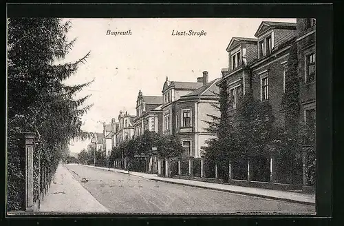 AK Bayreuth, Villen in der Liszt-Strasse