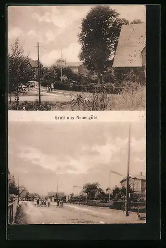 AK Neuengörs, Kinder auf der Strasse