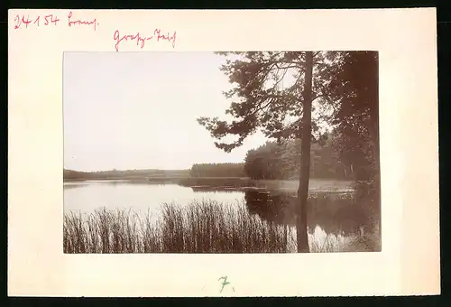 Fotografie Brück & Sohn Meissen, Ansicht Weinböhla, Blick von der Mistschänke auf den Gross-Teich