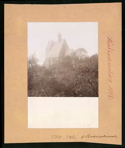 Fotografie Brück & Sohn Meissen, Ansicht Burkhardtswalde, Blick auf die Kirche