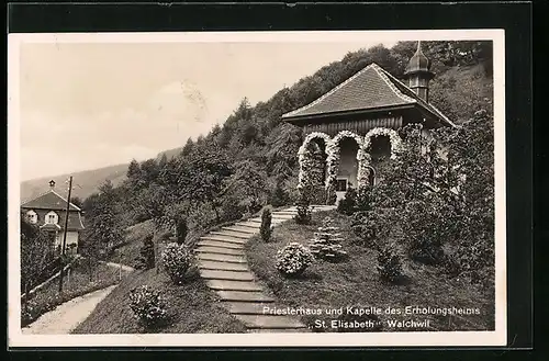AK Walchwil, Priesterhaus und Kapelle des Erholungsheims St. Elisabeth
