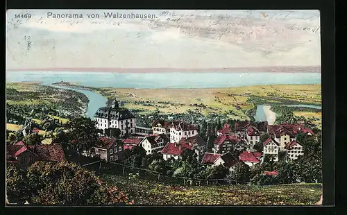 AK Walzenhausen, Panorama aus der Vogelschau