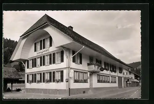 AK Trubschachen bei Bern, Blick auf das Hotel Hirschen