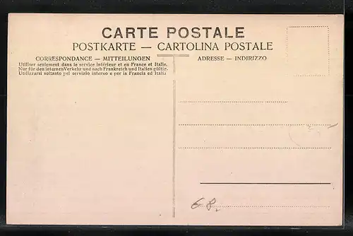 AK Goeschenen, Ortspartie mit der Kirche