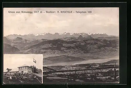 AK Kreuzegg, Hotel, Panorama