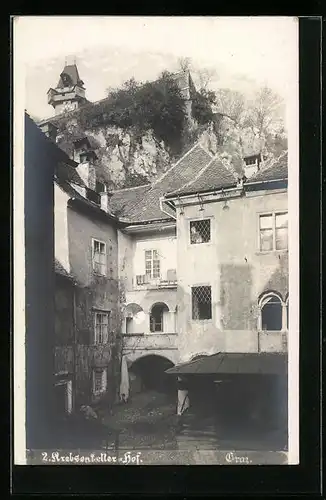 AK Graz, Blick in den Krebsenkeller-Hof