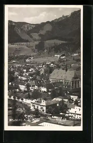 AK Neuberg a. d. Mürz, Ortsansicht aus der Vogelschau