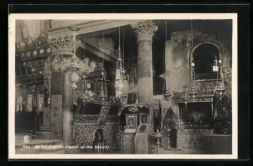 AK Bethlehem, Geburtskirche, Innenansicht