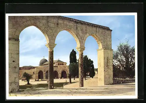 AK Jerusalem, Die Aksa Moschee von Nordost