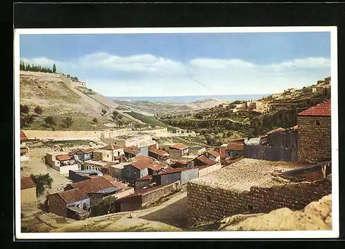 AK Jerusalem, Das Hinnom-Tal von Westen