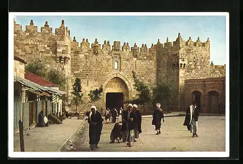AK Jerusalem, Damaskus-Tor von aussen