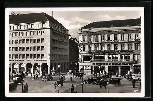 AK Berlin, Unter den Linden, Partie am Haus der Schweiz